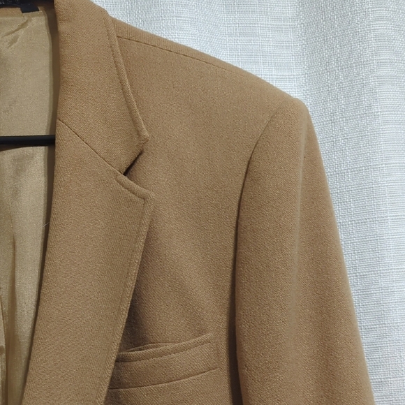 Man In Wool Classic Blazer/ Sport Coat 41R Tan Wool - Picture 4 of 16